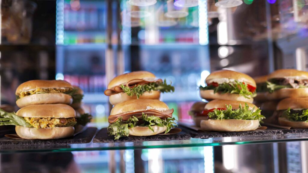 Food Park bagels på JumpYard Täby Arninge